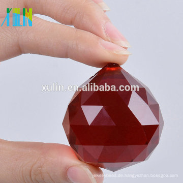 20mm Kronleuchter Red Crystal Ball Prismen Feng Shui Ball